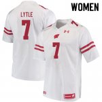 Women's Wisconsin Badgers NCAA #7 Spencer Lytle White Authentic Under Armour Stitched College Football Jersey ZU31J00TE